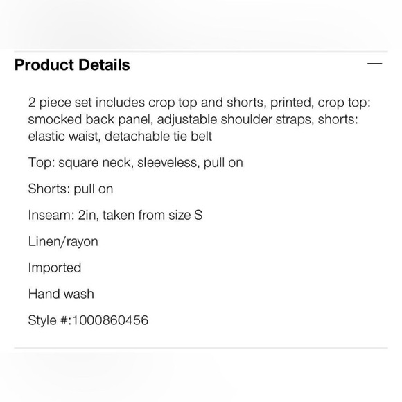 Caroline Constas Pastel Linen Crop Two Piece Floral Feminine Set size Medium - Picture 9 of 17